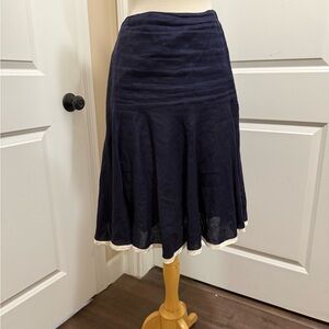 Ralph Lauren Dark Blue A-Line very light. 100% linen w/ 100% cotton lining